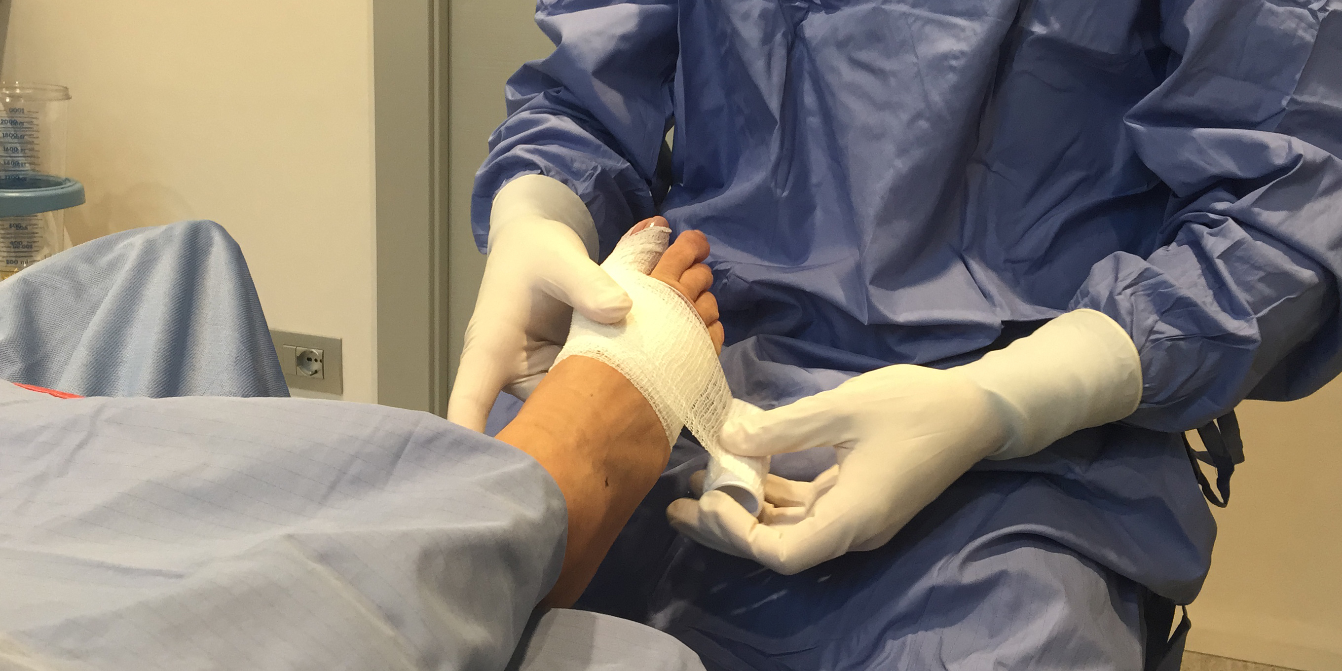 Dott Roberto Pelucchi - Chirurgia del piede post operatoria